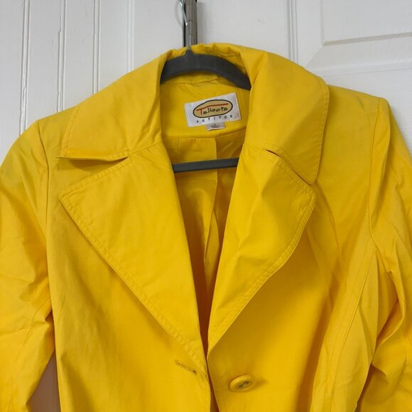 Yellow Talbots Petites Trench Coat with belt - Picture 4 of 7